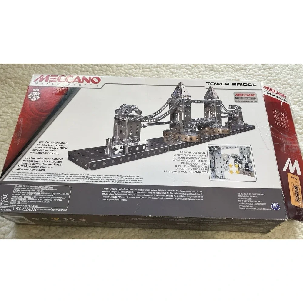 Meccano Maker System Tower Bridge Only Missing Few Pieces